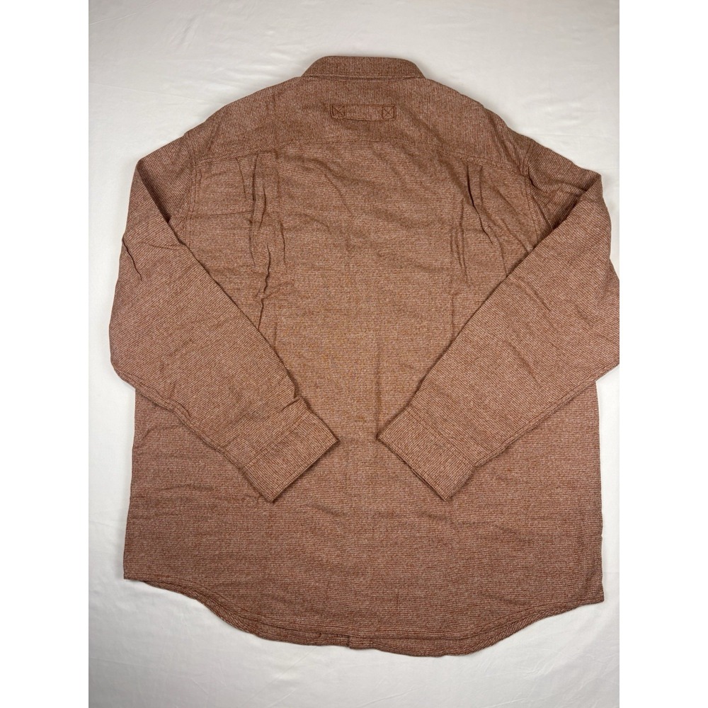 NWT Duluth Trading Flannel Shirt Kennesaw Relax Fit Long Sleeve Men's XL Orange - Picture 4 of 15